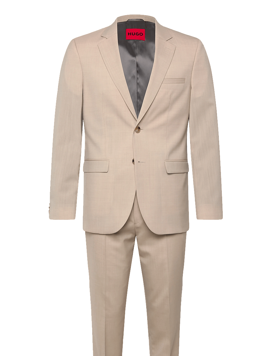 HUGO - Arti-Hesten253X - single breasted blazers - medium beige - 0
