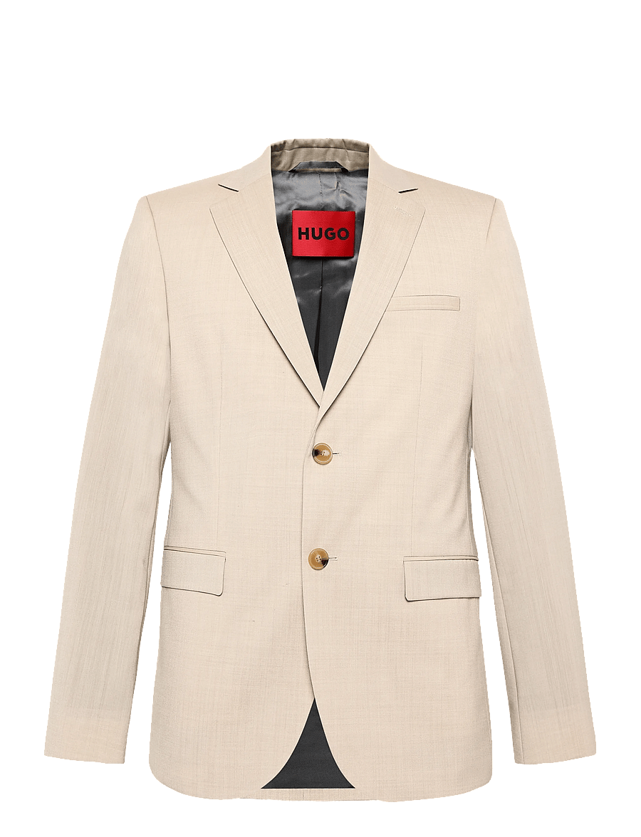HUGO - Arti253X - enkeltradede blazere - medium beige - 0
