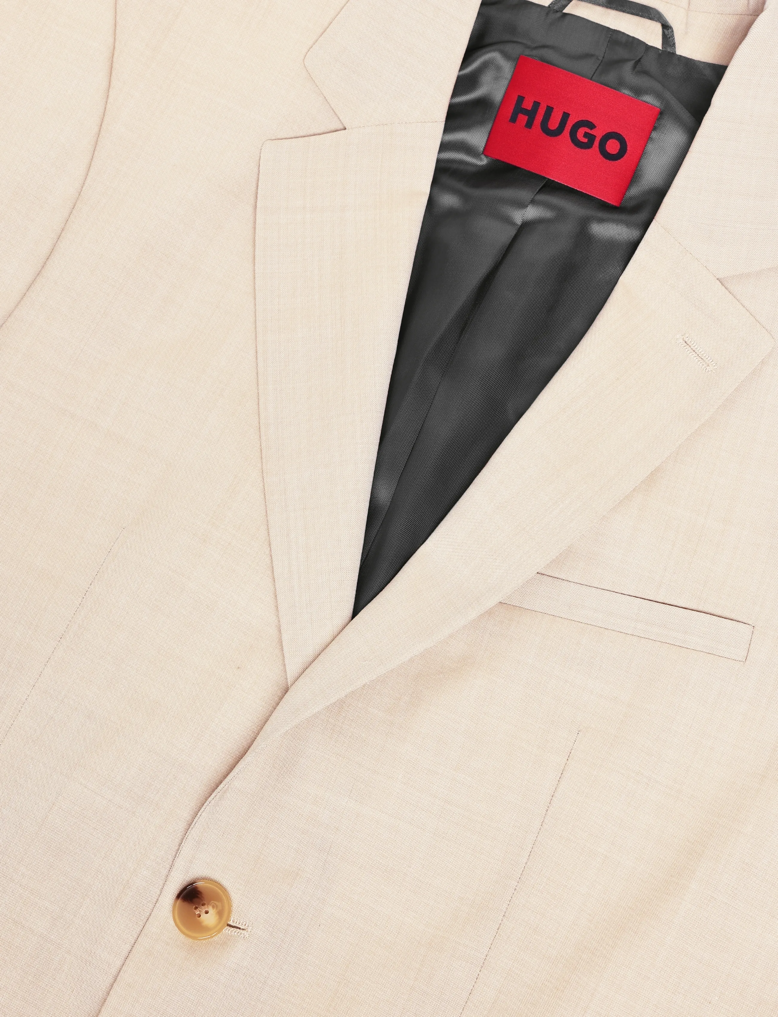 HUGO - Arti253X - enkeltradede blazere - medium beige - 2