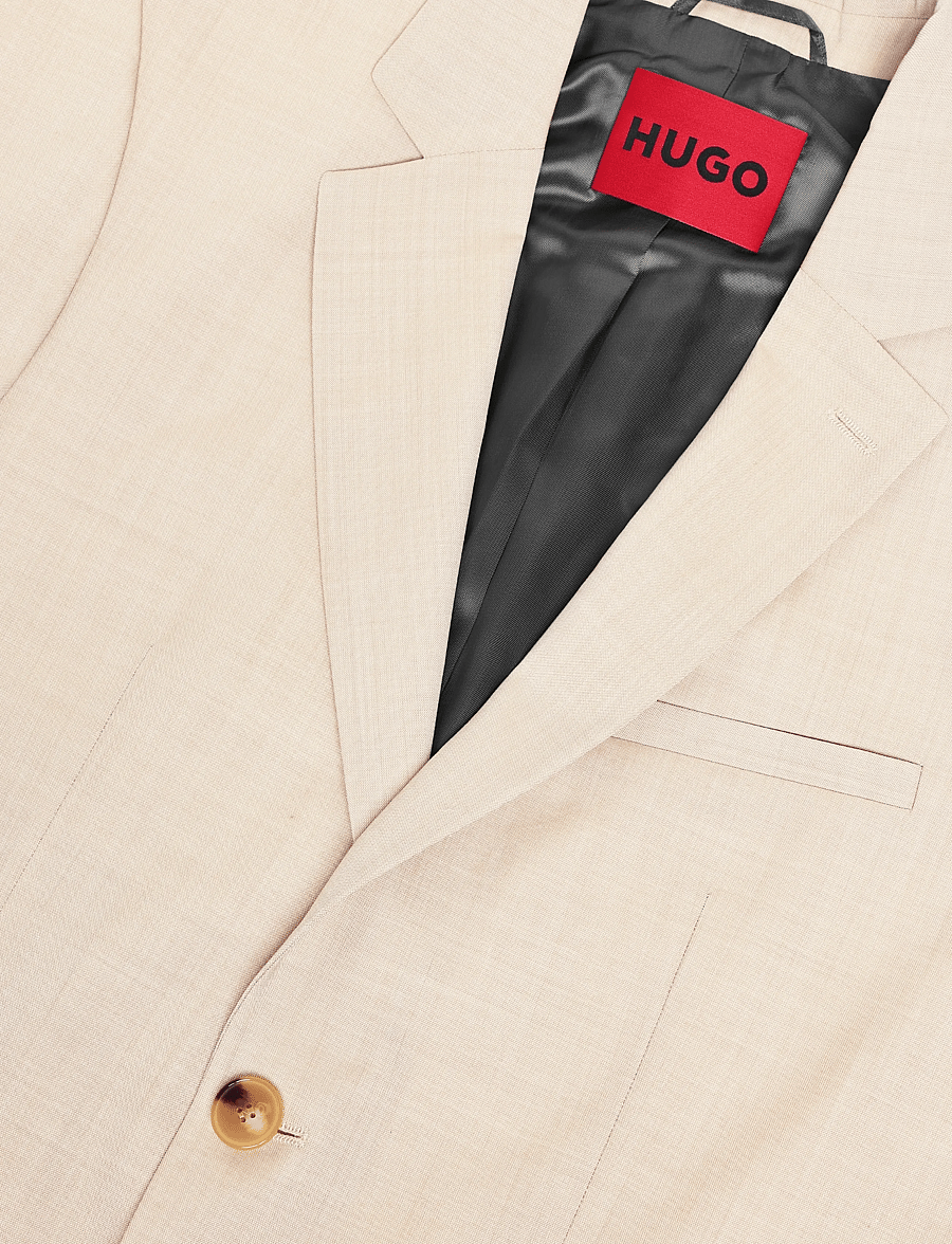 HUGO - Arti253X - enkeltradede blazere - medium beige - 2