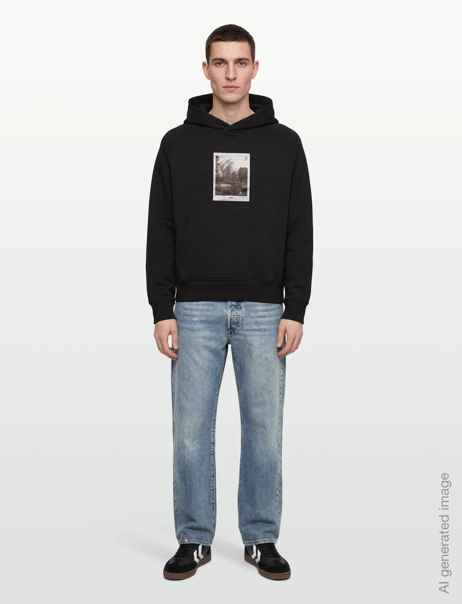 HUGO - Deneb - kapuzenpullover - black - 0