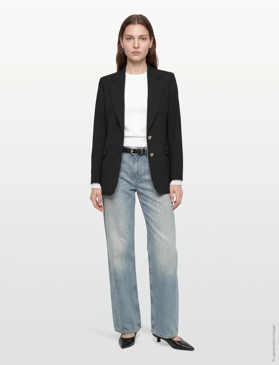 HUGO - Aniba - einreihige blazer - black - 0