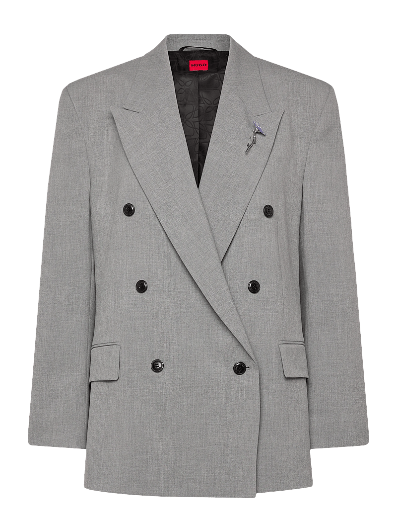 HUGO - Antegi - zweireihige blazer - open grey - 0