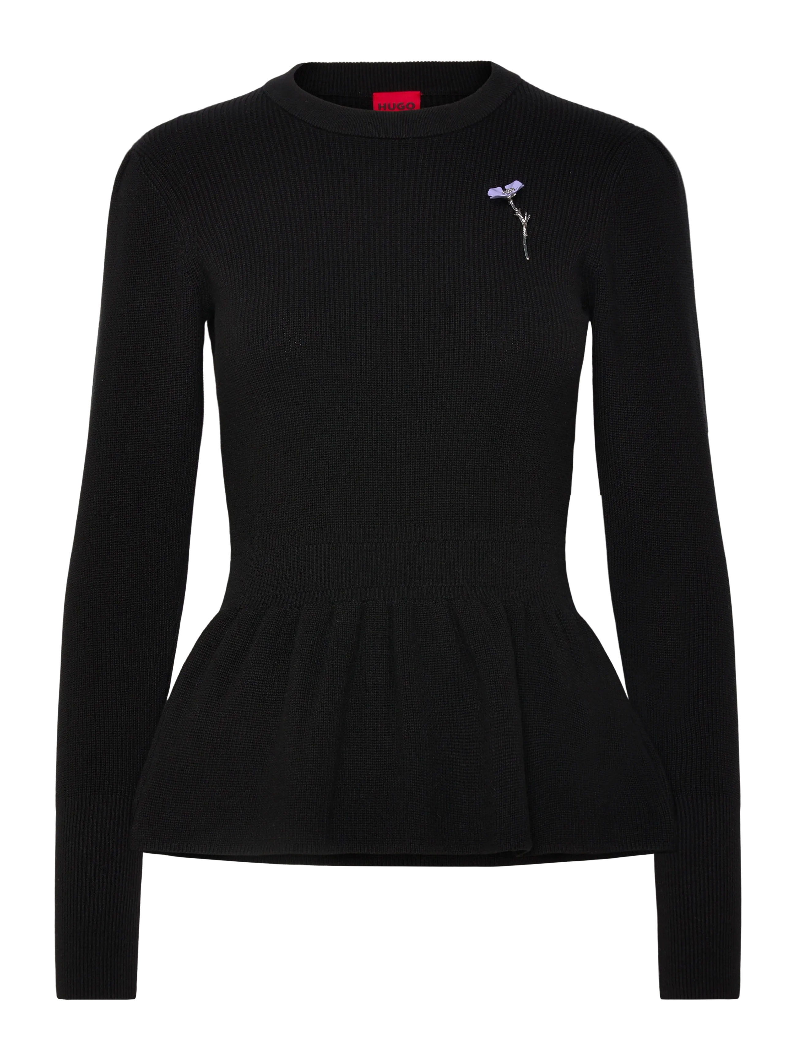 HUGO Sabanna - Pullover - BLACK / black