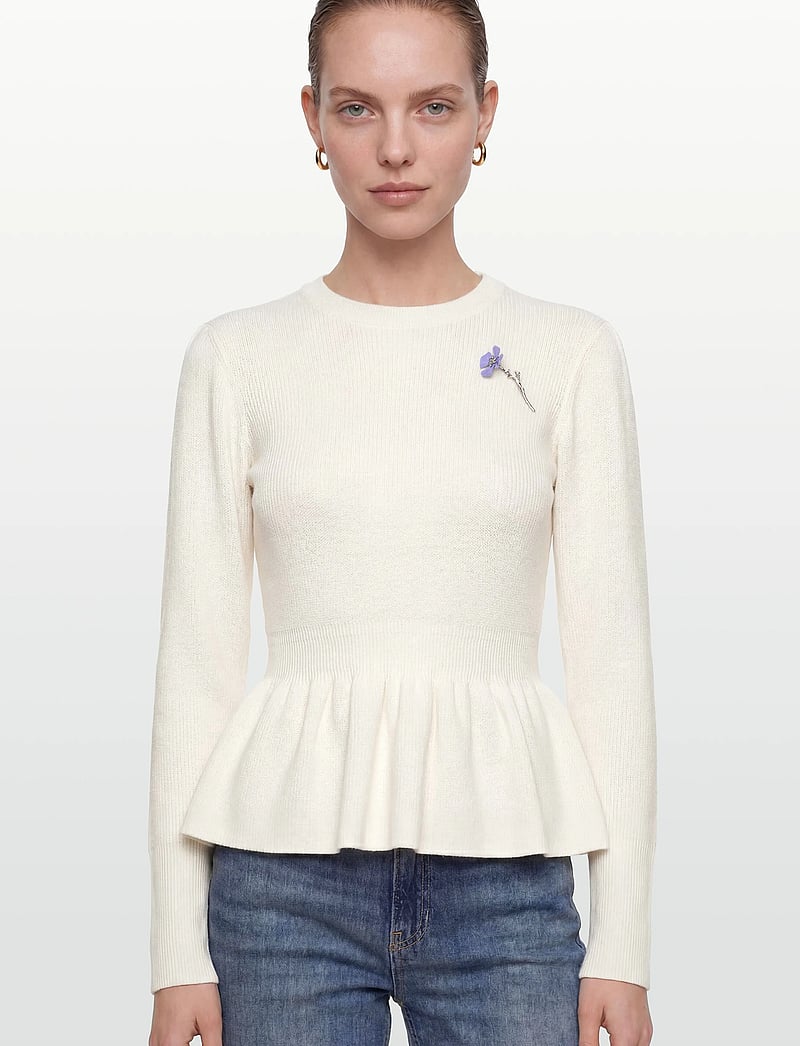 HUGO - Sabanna - neulepuserot - open white - 3