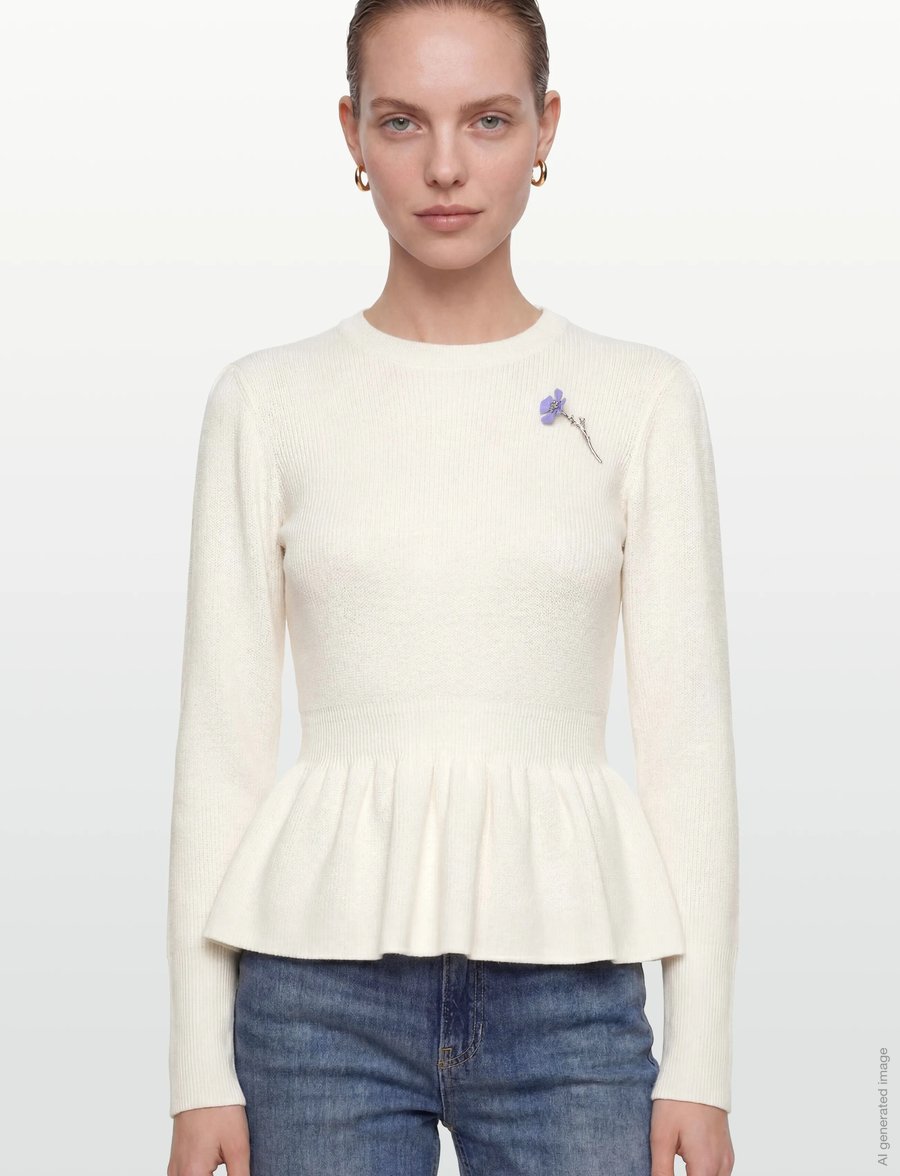 HUGO - Sabanna - striktrøjer - open white - 3