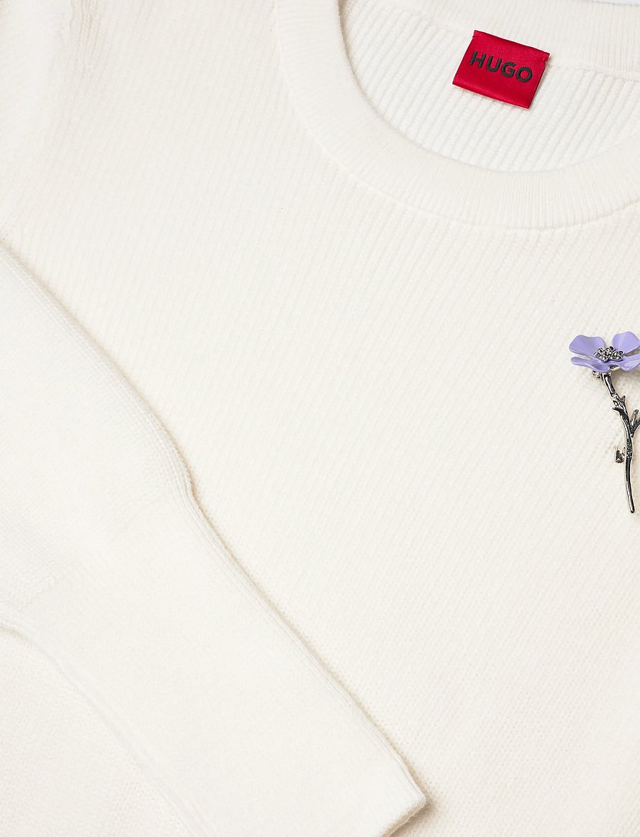 HUGO - Sabanna - striktrøjer - open white - 5