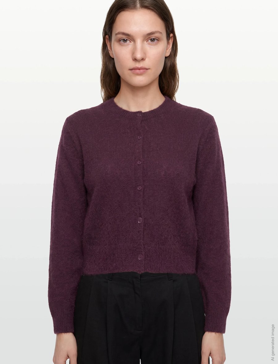 HUGO - Sfebra - strickjacken - dark purple - 3