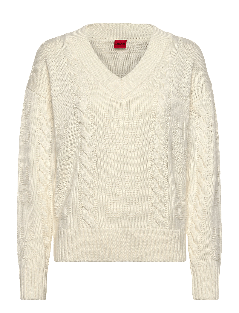 HUGO - Sypres - stickade tröjor - open white - 0