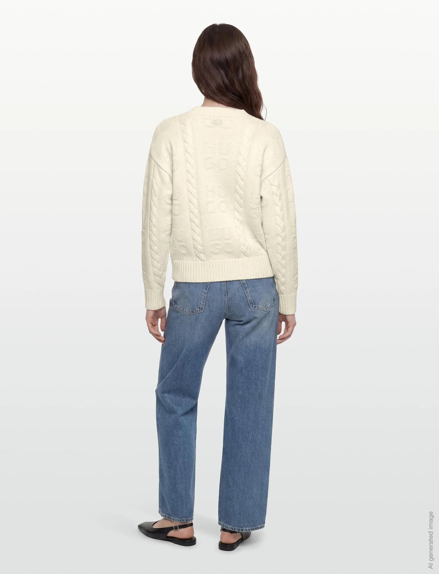 HUGO - Sypres - pullover - open white - 4