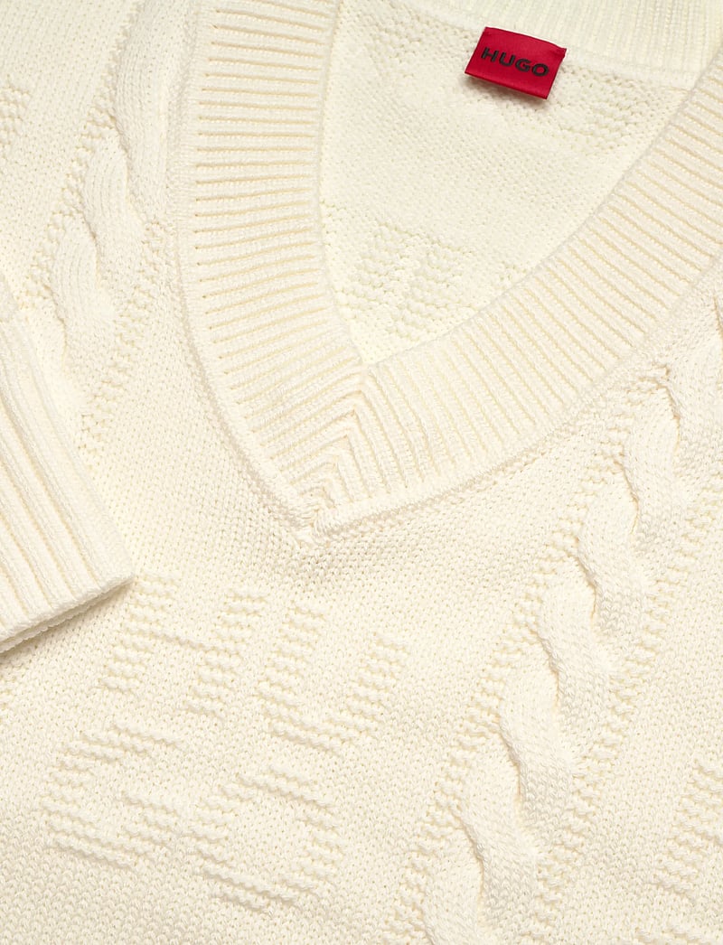 HUGO - Sypres - stickade tröjor - open white - 2