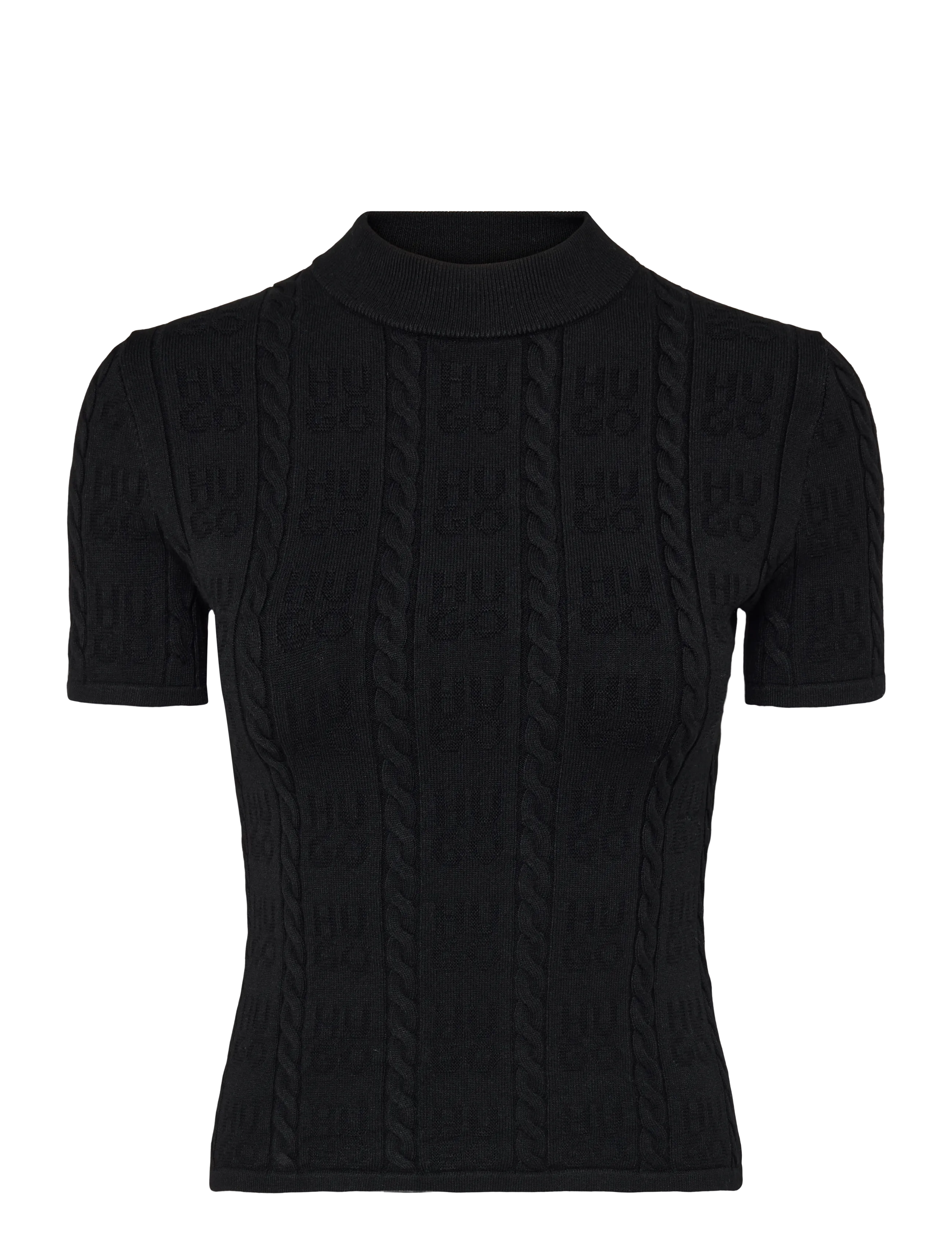 HUGO Sinant - Stickade tröjor - BLACK / black