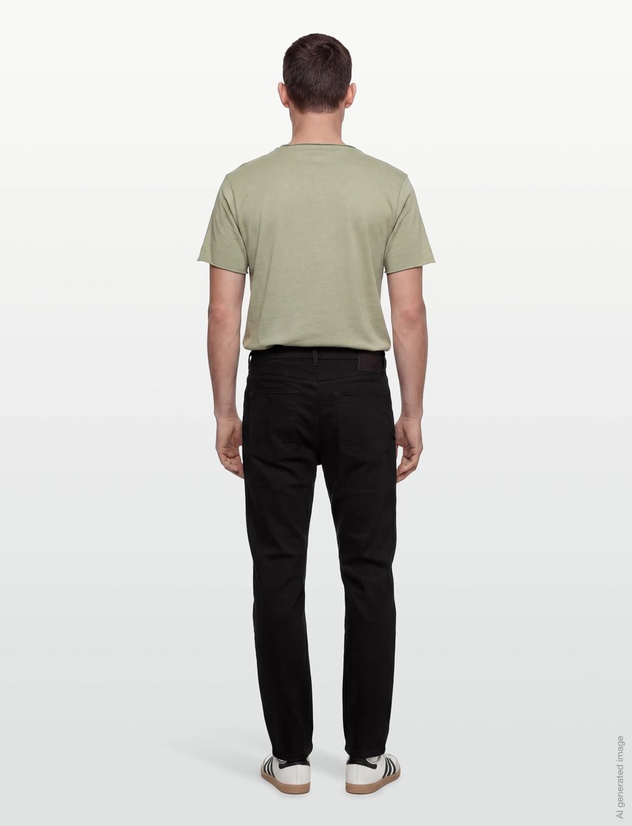 HUGO - HUGO 634 - tapered jeans - black - 4