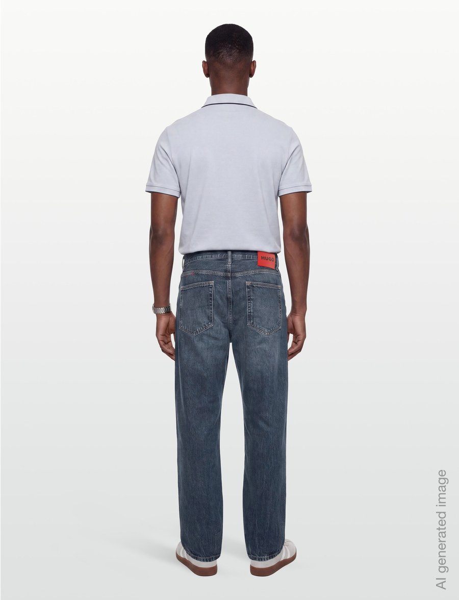 HUGO - HUGO 840 - regular jeans - navy - 4