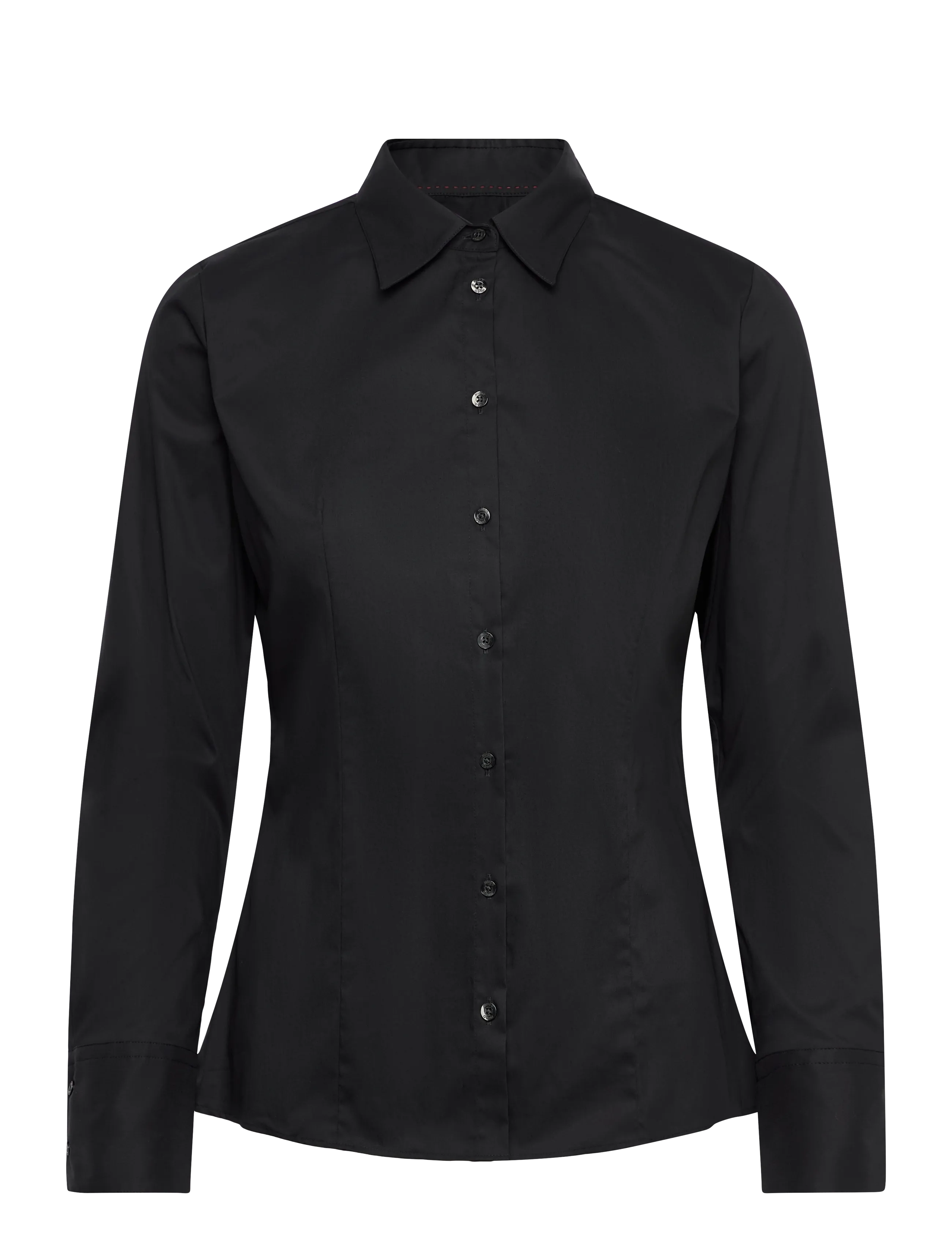 HUGO The Fitted Shirt - Tøj - BLACK / black