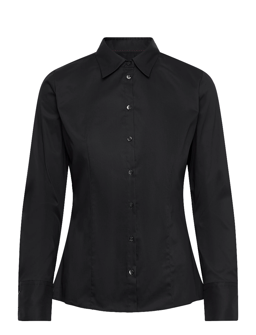 HUGO - The Fitted Shirt - pikkade varrukatega särgid - black - 0