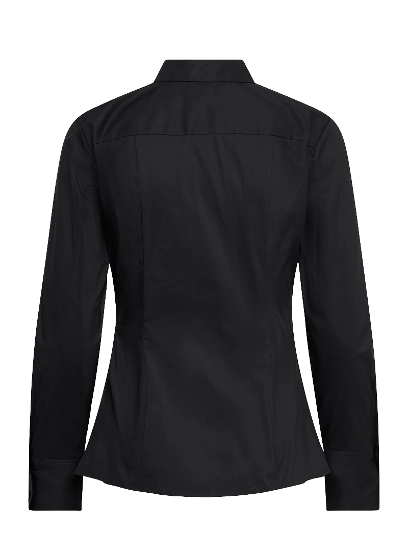 HUGO - The Fitted Shirt - pitkähihaiset kauluspaidat - black - 1