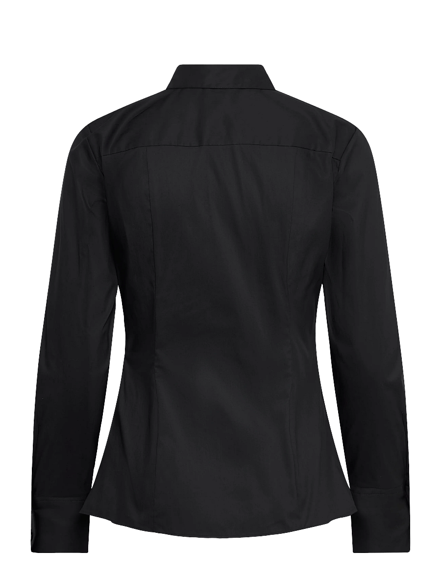 HUGO - The Fitted Shirt - pikkade varrukatega särgid - black - 1
