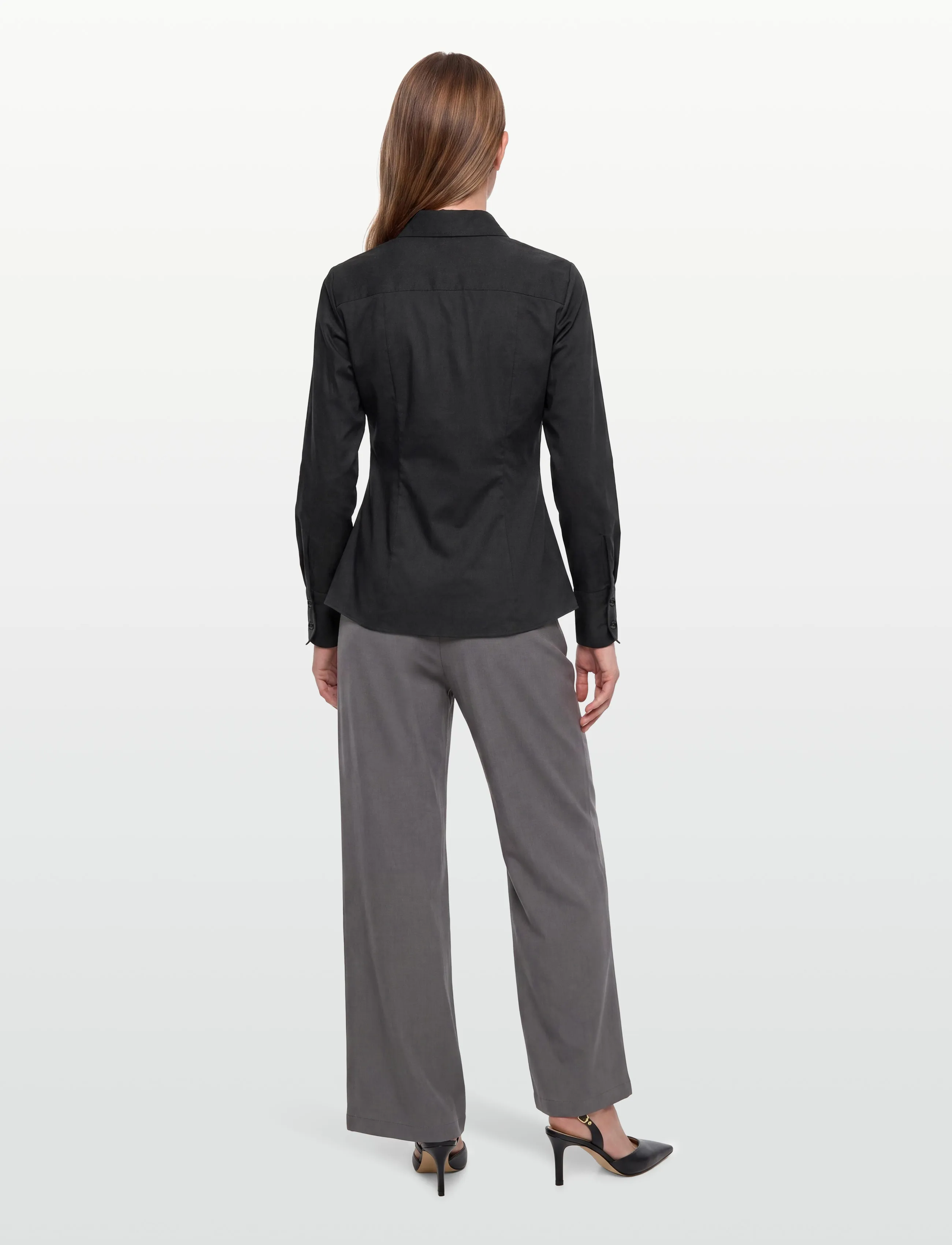 HUGO - The Fitted Shirt - pikkade varrukatega särgid - black - 4