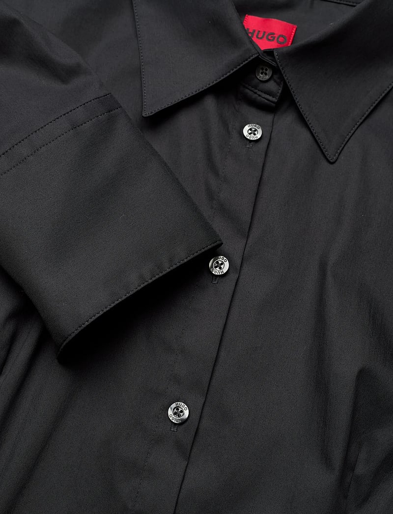 HUGO - The Fitted Shirt - pitkähihaiset kauluspaidat - black - 2