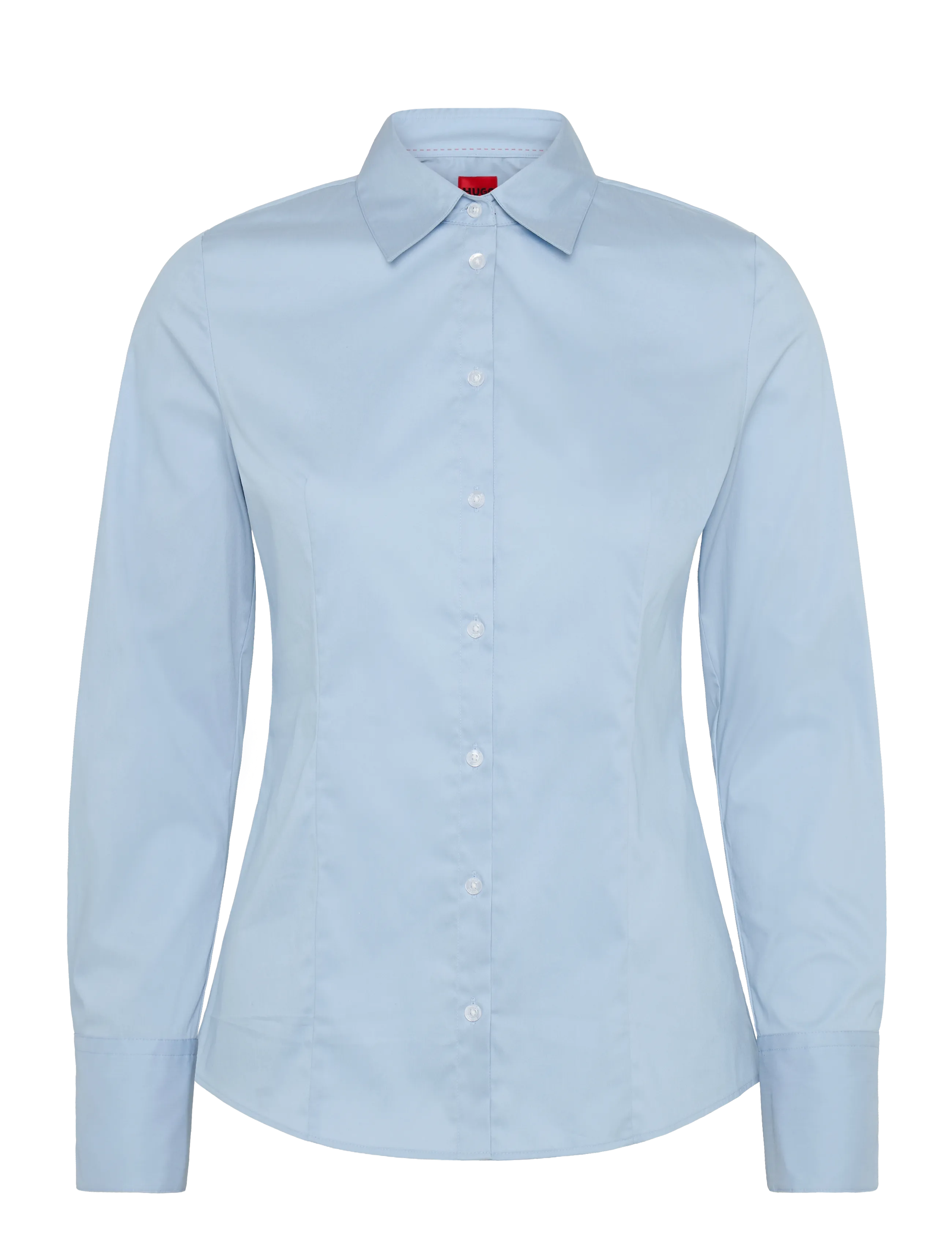 HUGO The Fitted Shirt Blau - 44 - Damen
