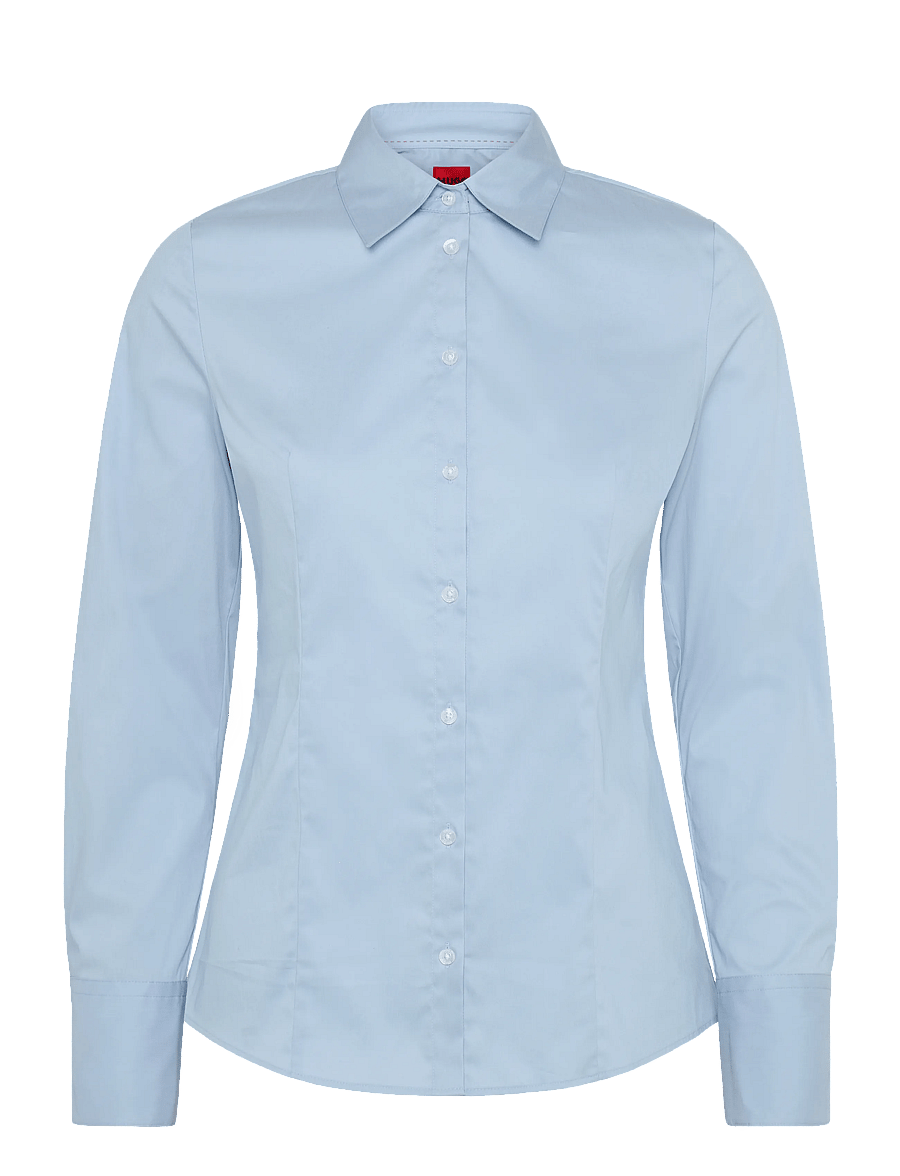 HUGO - The Fitted Shirt - langärmlige hemden - light/pastel blue - 0