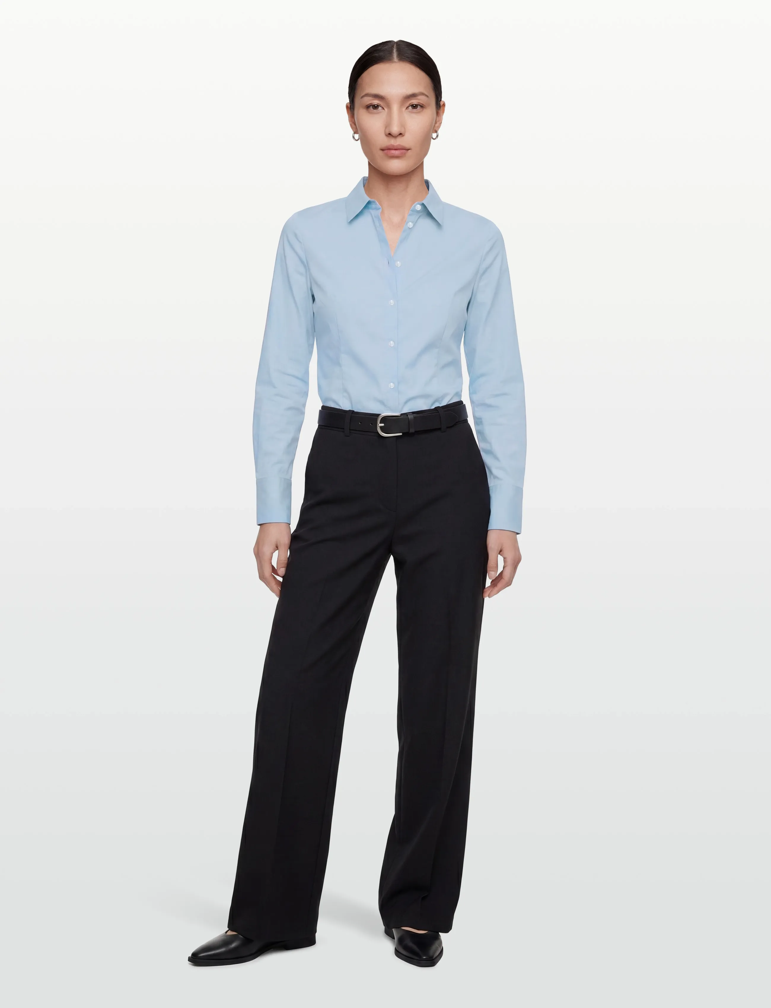 HUGO - The Fitted Shirt - långärmade skjortor - light/pastel blue - 0
