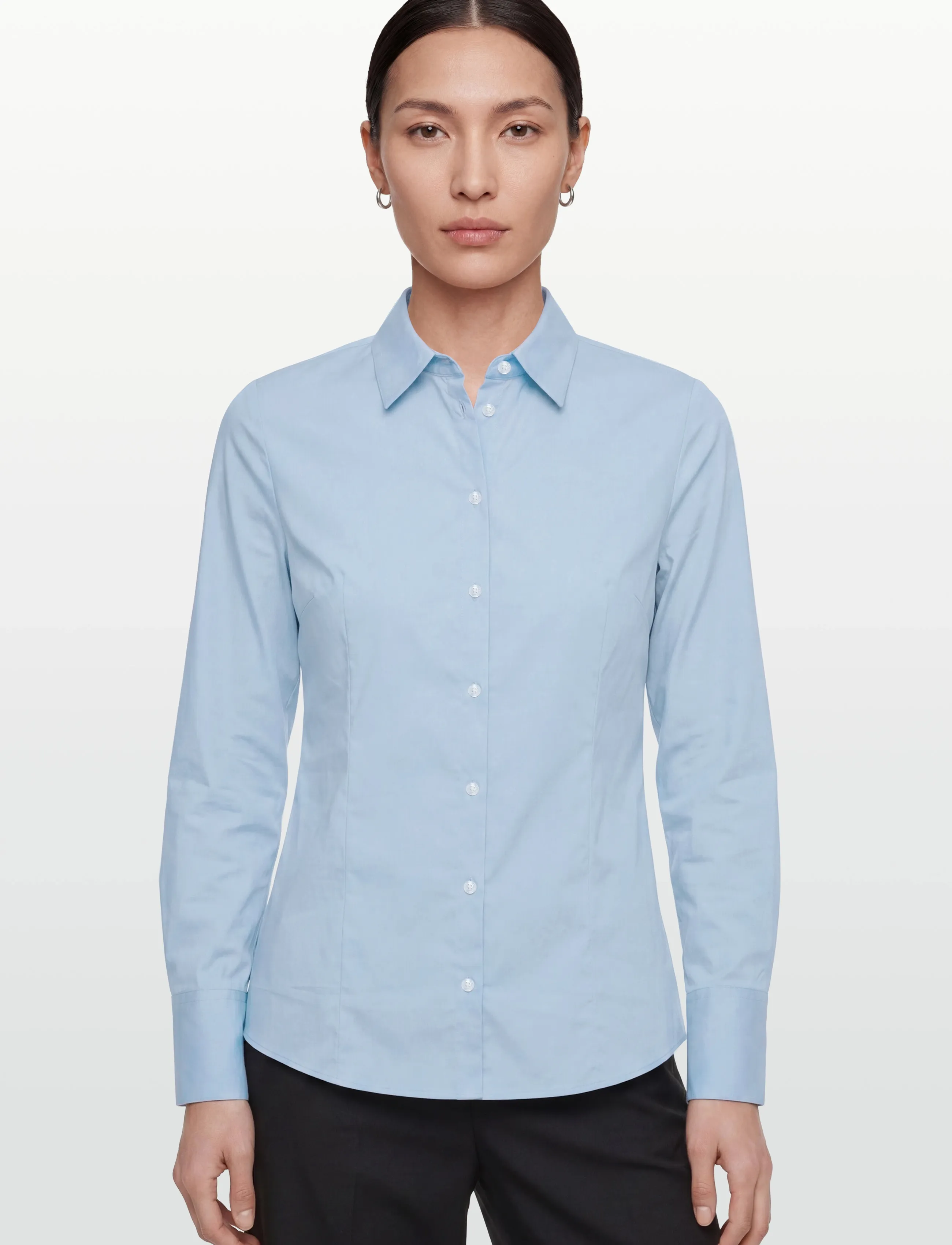 HUGO - The Fitted Shirt - långärmade skjortor - light/pastel blue - 3