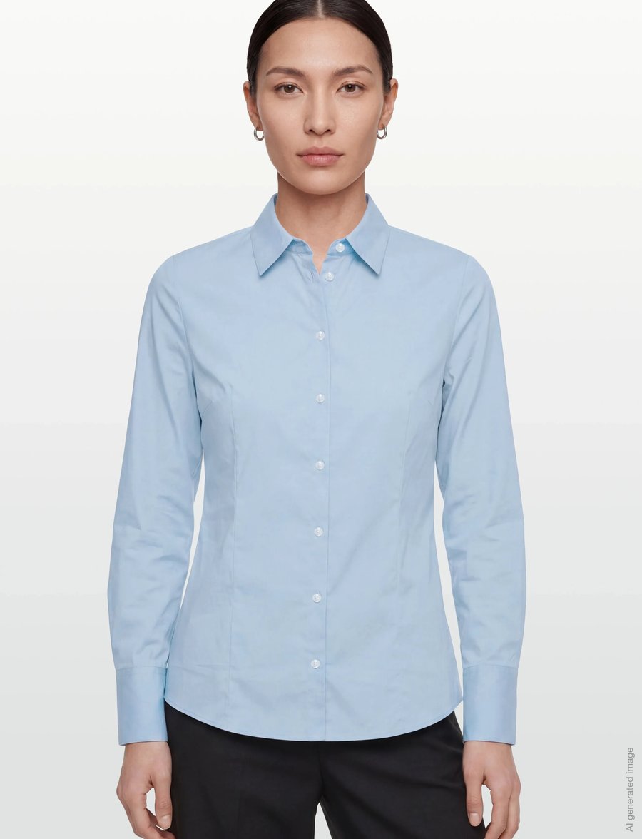 HUGO - The Fitted Shirt - långärmade skjortor - light/pastel blue - 3