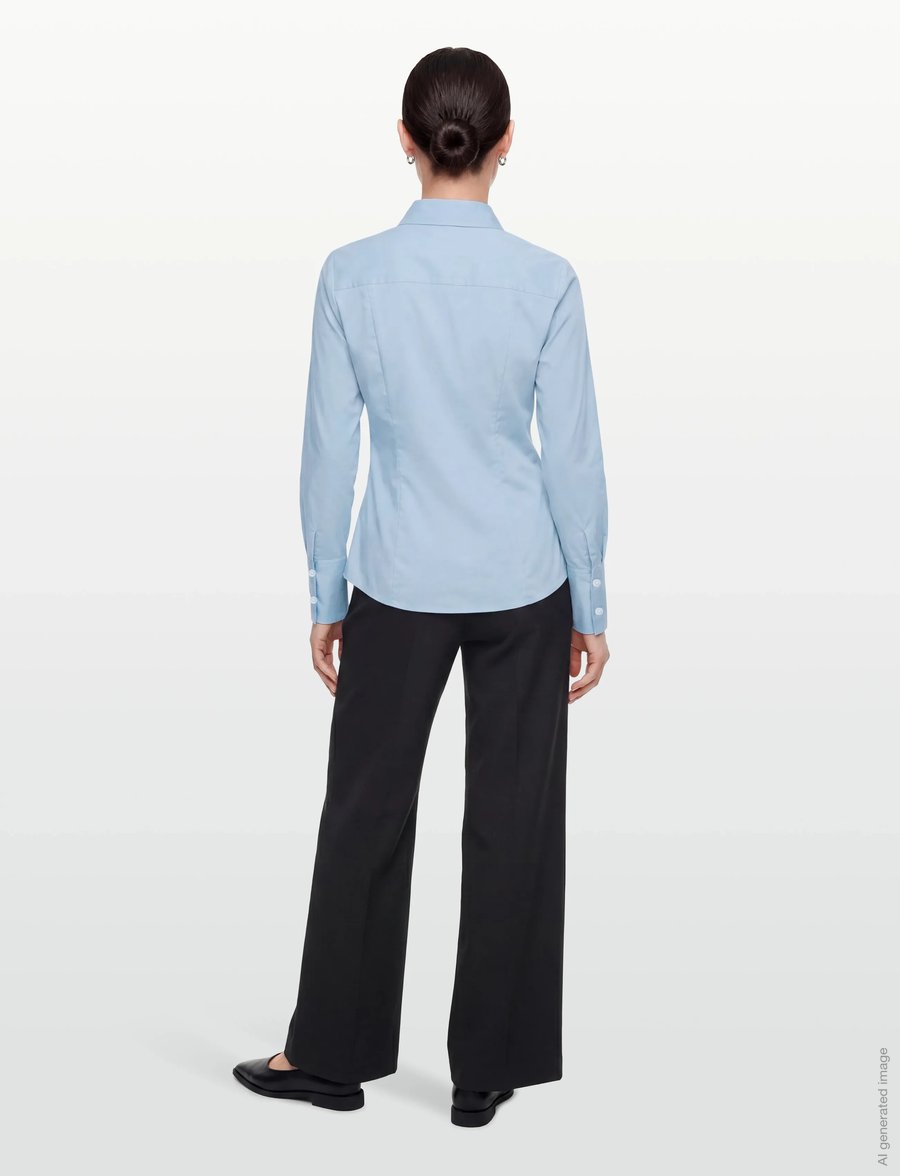 HUGO - The Fitted Shirt - långärmade skjortor - light/pastel blue - 4