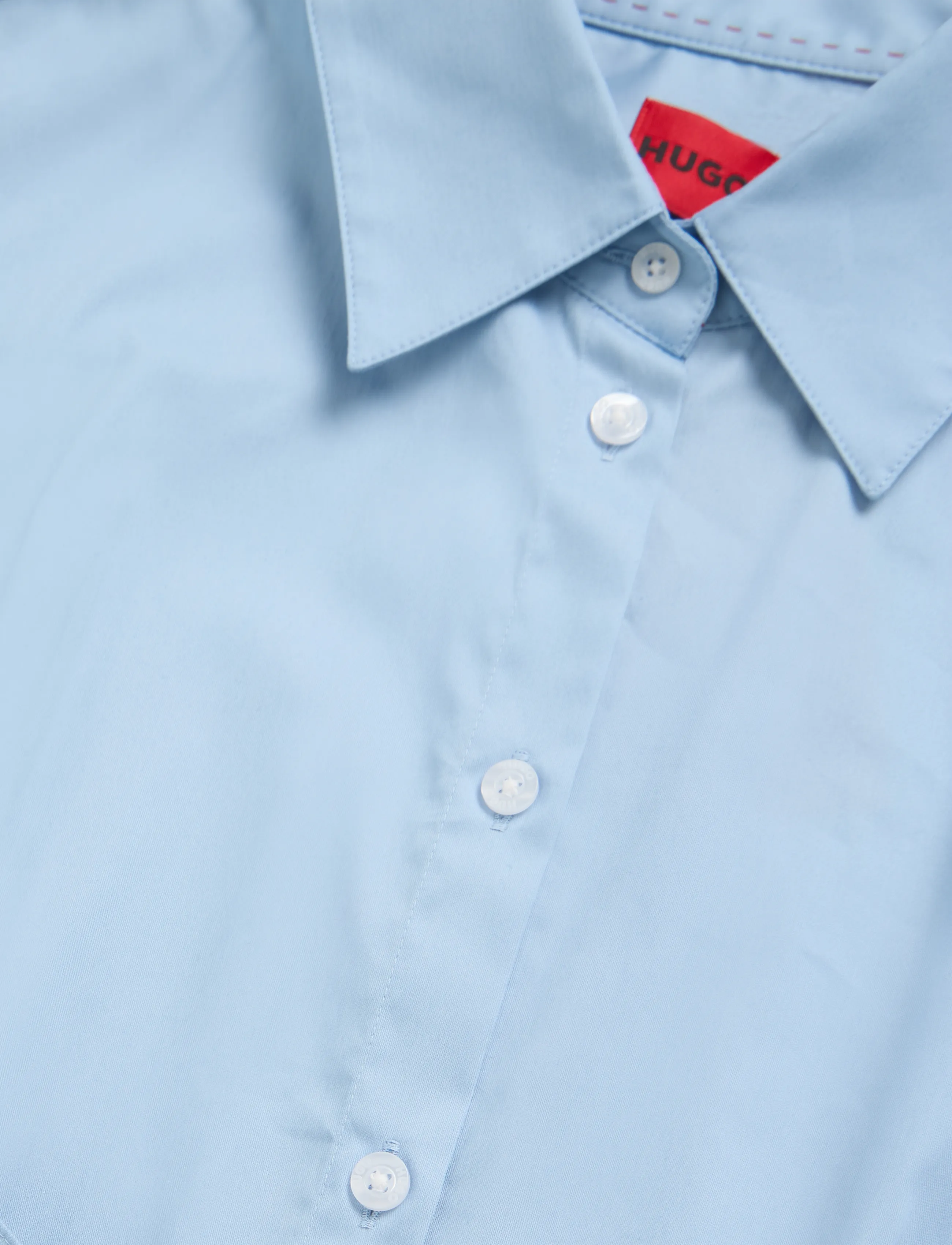HUGO - The Fitted Shirt - långärmade skjortor - light/pastel blue - 5