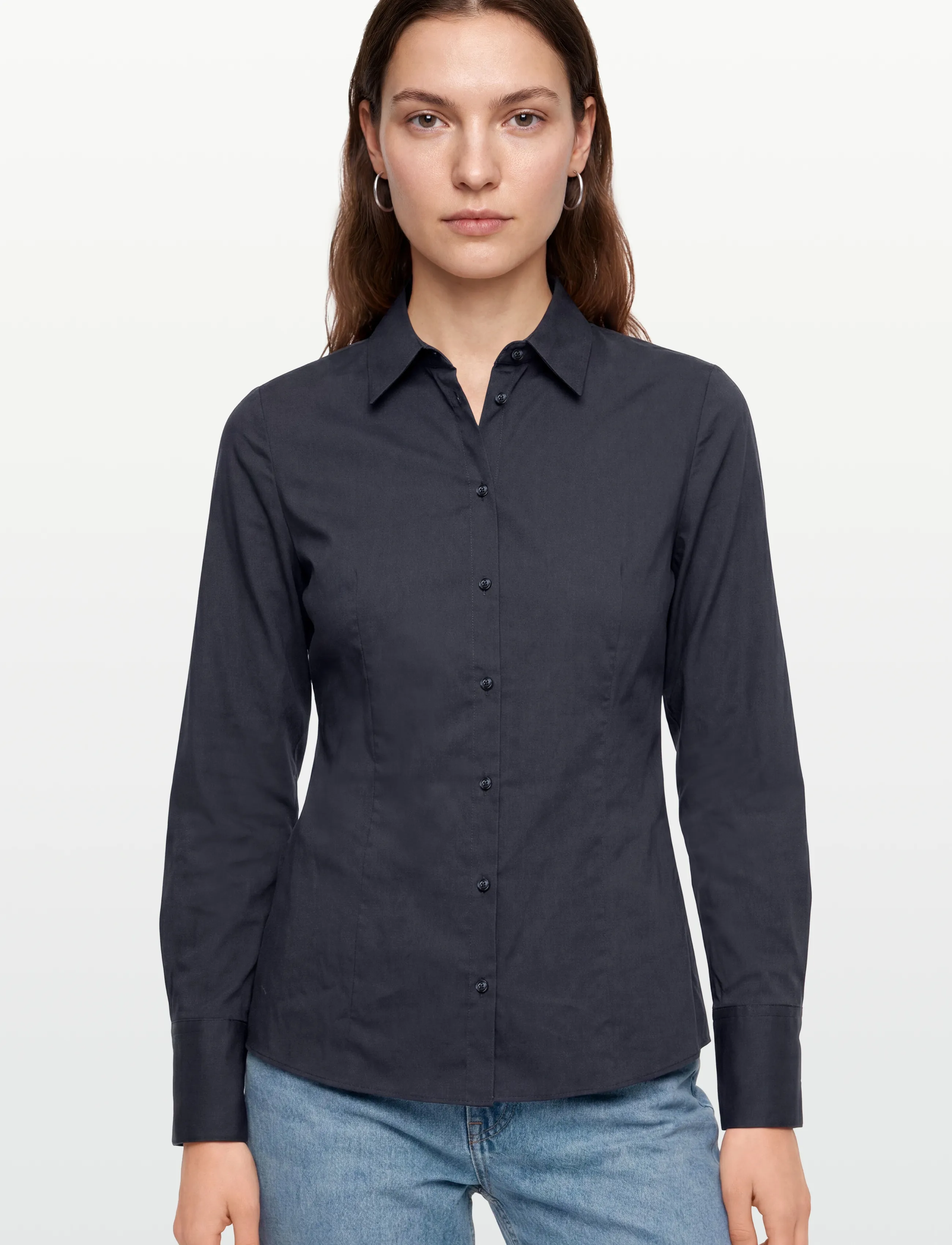 HUGO - The Fitted Shirt - pikkade varrukatega särgid - open blue - 3