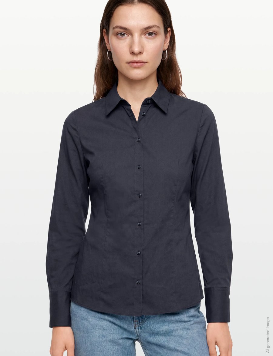 HUGO - The Fitted Shirt - pikkade varrukatega särgid - open blue - 3