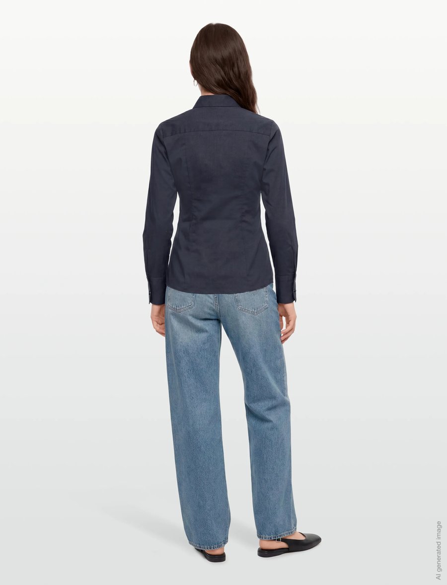 HUGO - The Fitted Shirt - pikkade varrukatega särgid - open blue - 4