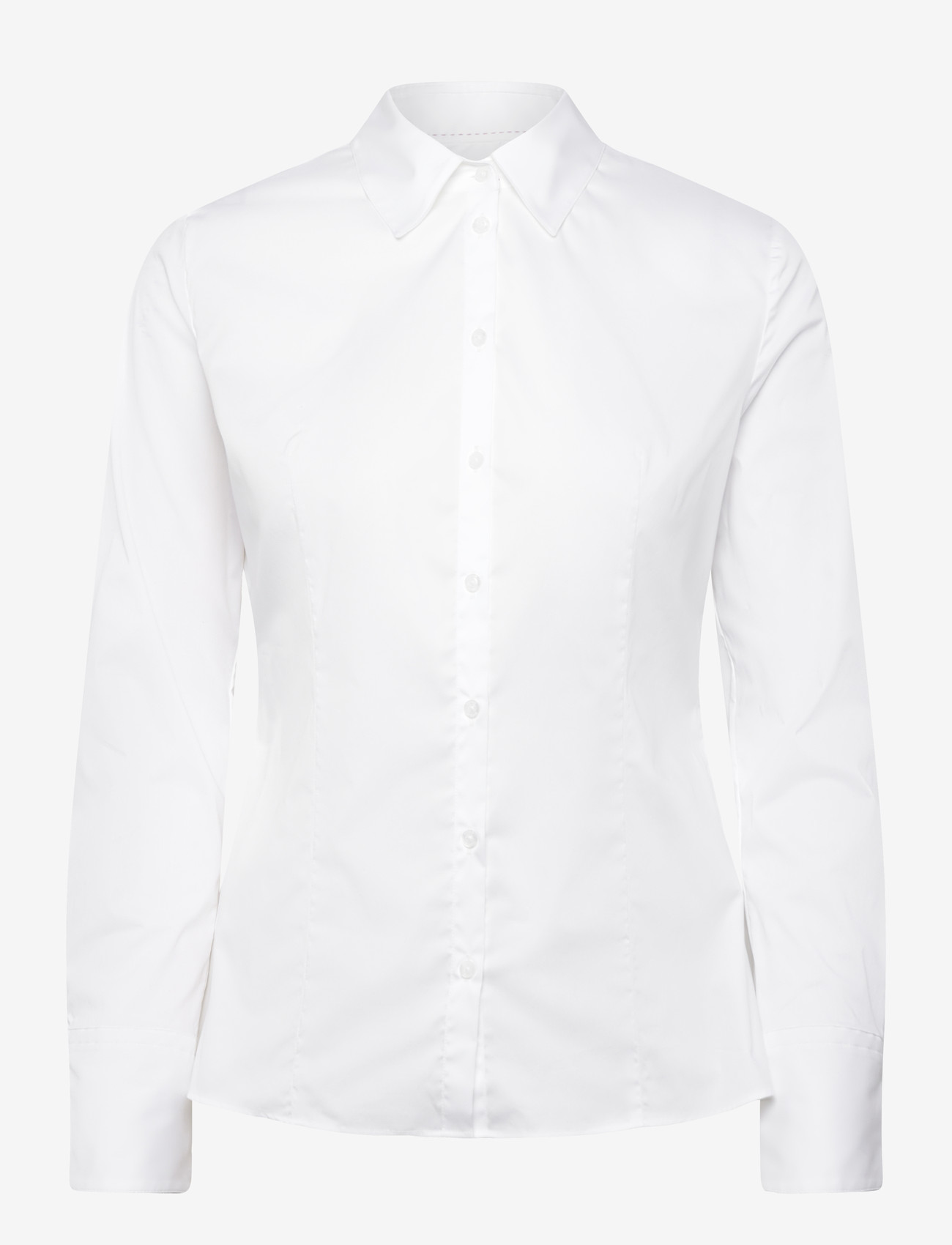HUGO - The Fitted Shirt - langärmlige hemden - white - 0
