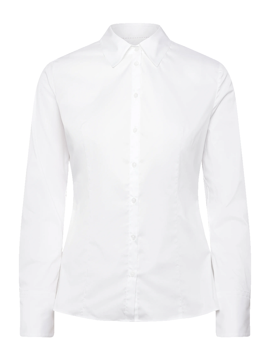 HUGO - The Fitted Shirt - pikkade varrukatega särgid - white - 0