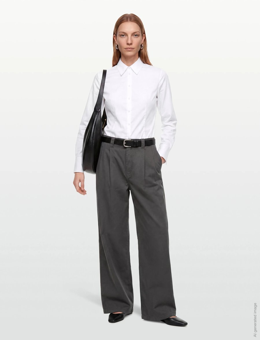 HUGO - The Fitted Shirt - langærmede skjorter - white - 0