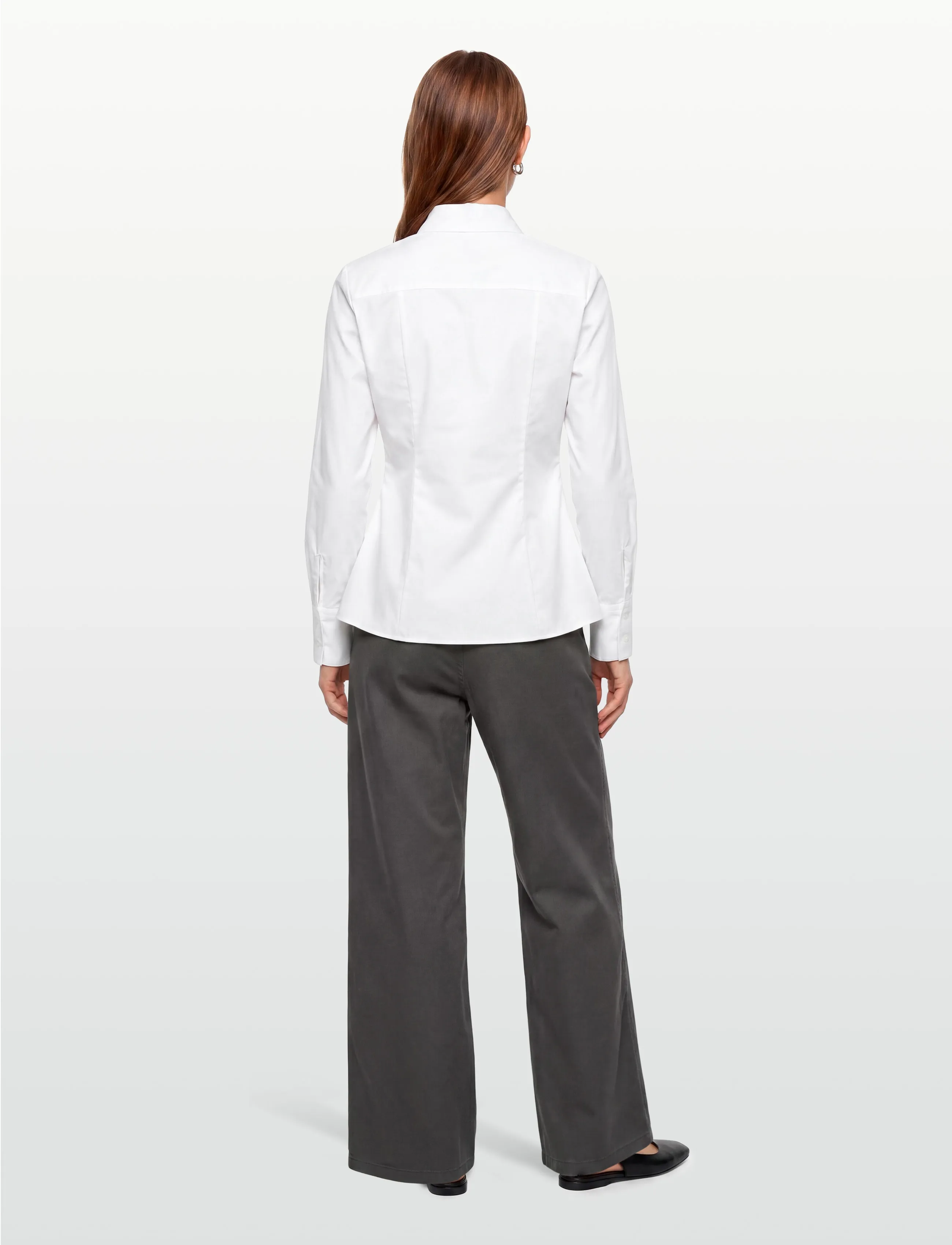 HUGO - The Fitted Shirt - långärmade skjortor - white - 4
