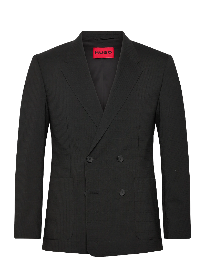 HUGO - Henry261F1X - kahe rinnatisega pintsakud - black - 0