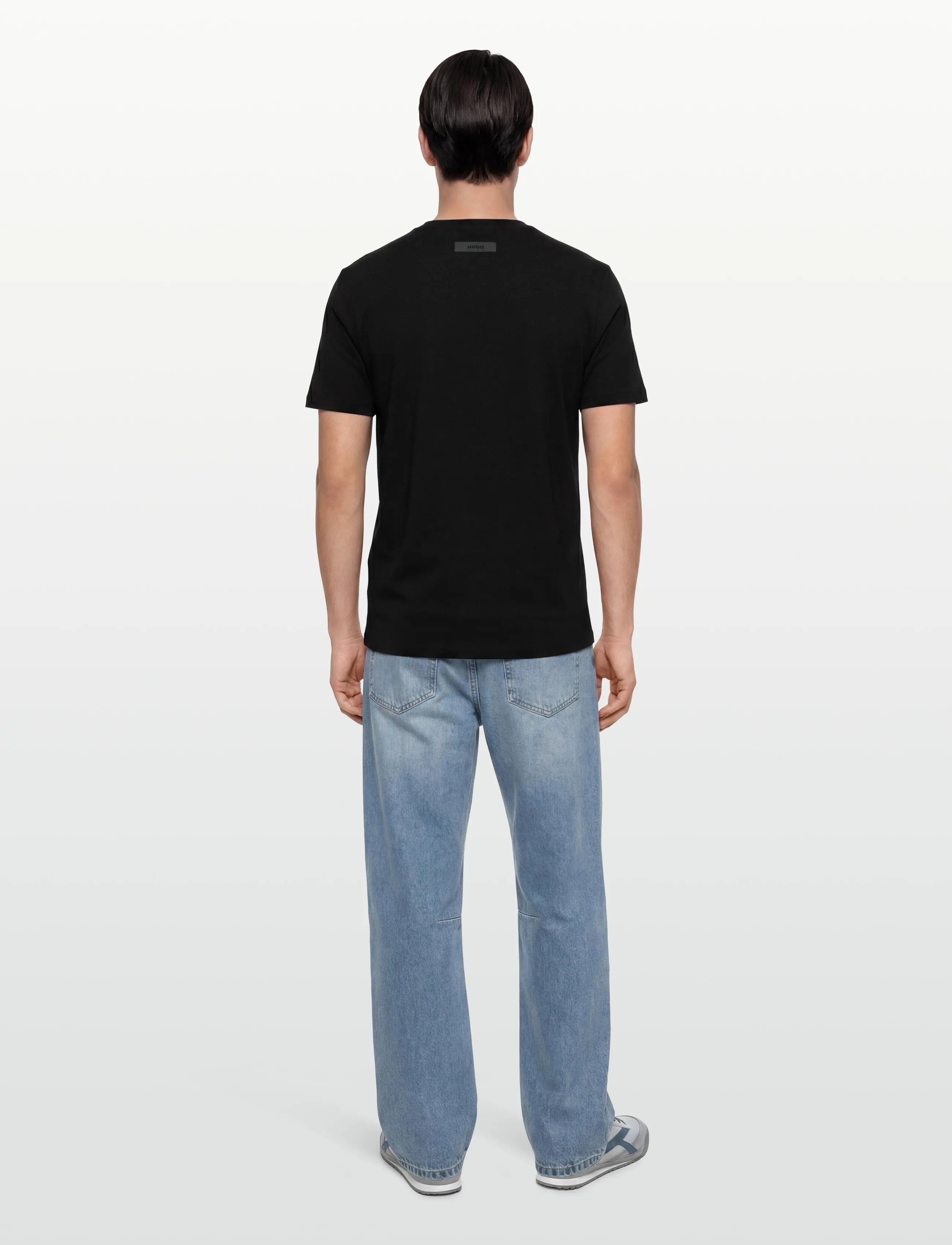 HUGO - Dimersteso - kurzärmelige t-shirts - black - 4