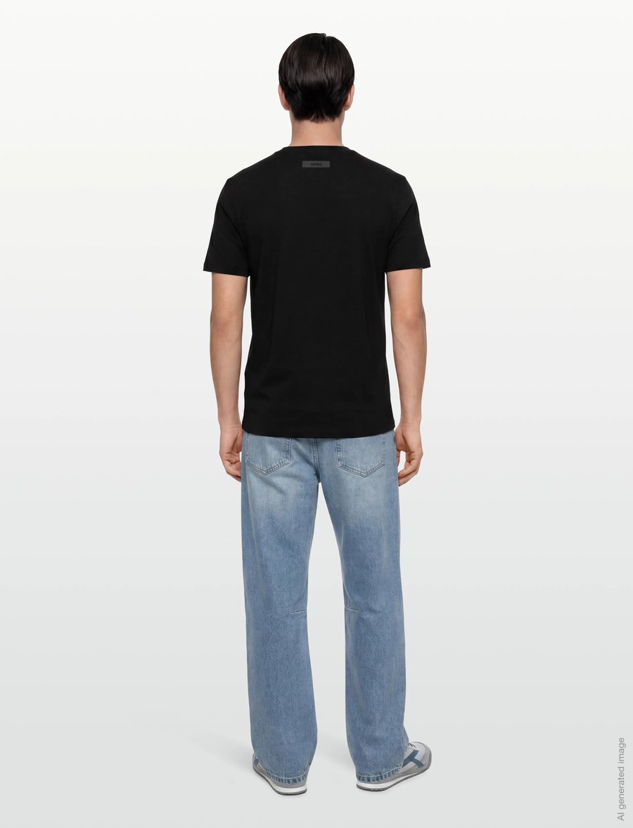HUGO - Dimersteso - kurzärmelige t-shirts - black - 4