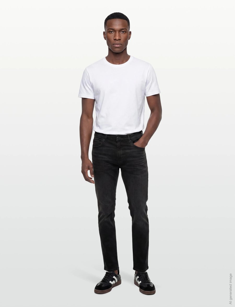 HUGO - HUGO 708 - slim jeans - dark grey - 0