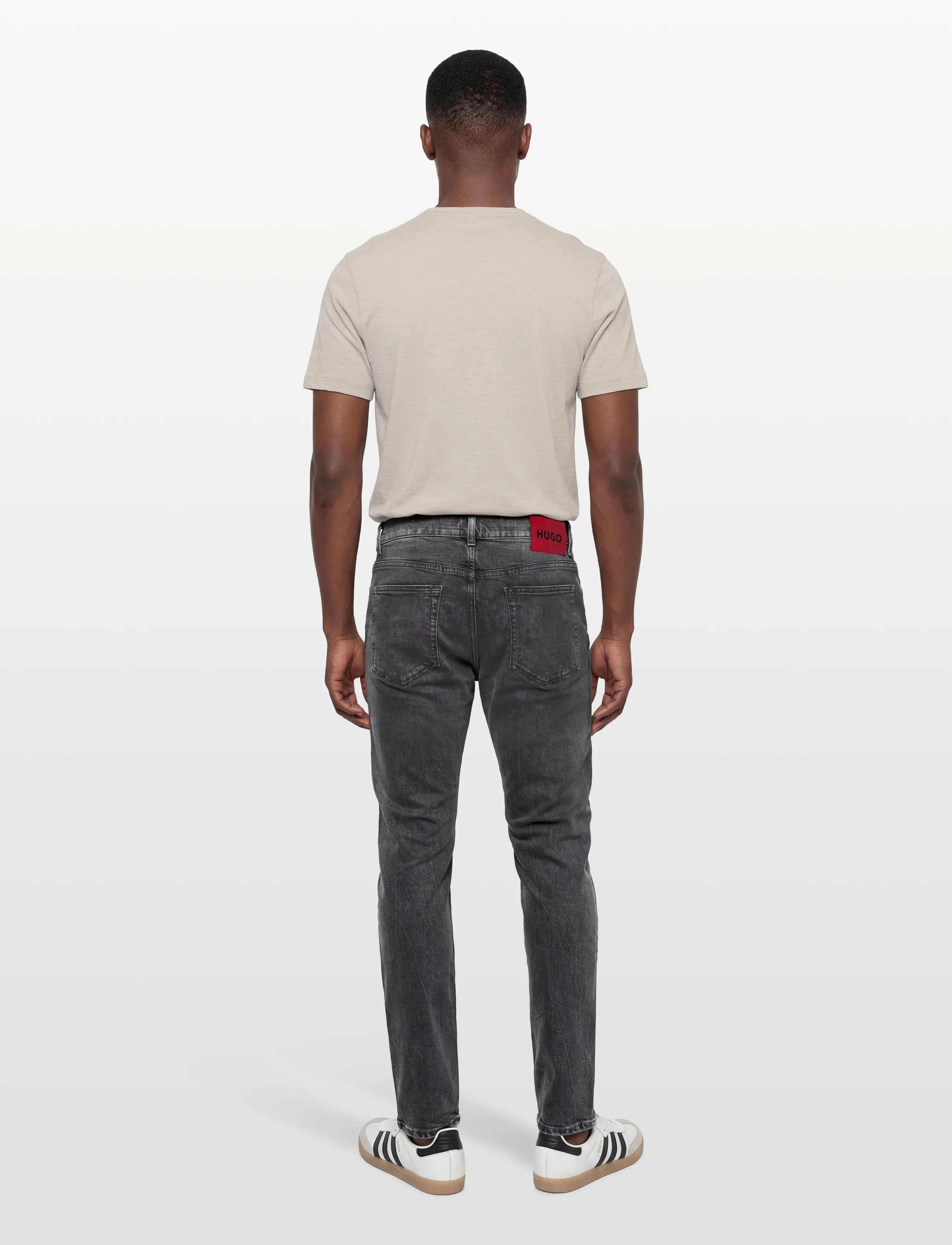 HUGO - HUGO 708 - bukser & jeans - medium grey - 4