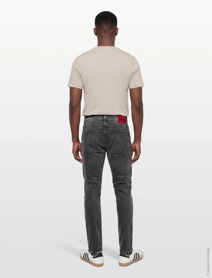 HUGO - HUGO 708 - kitsad teksad - medium grey - 4