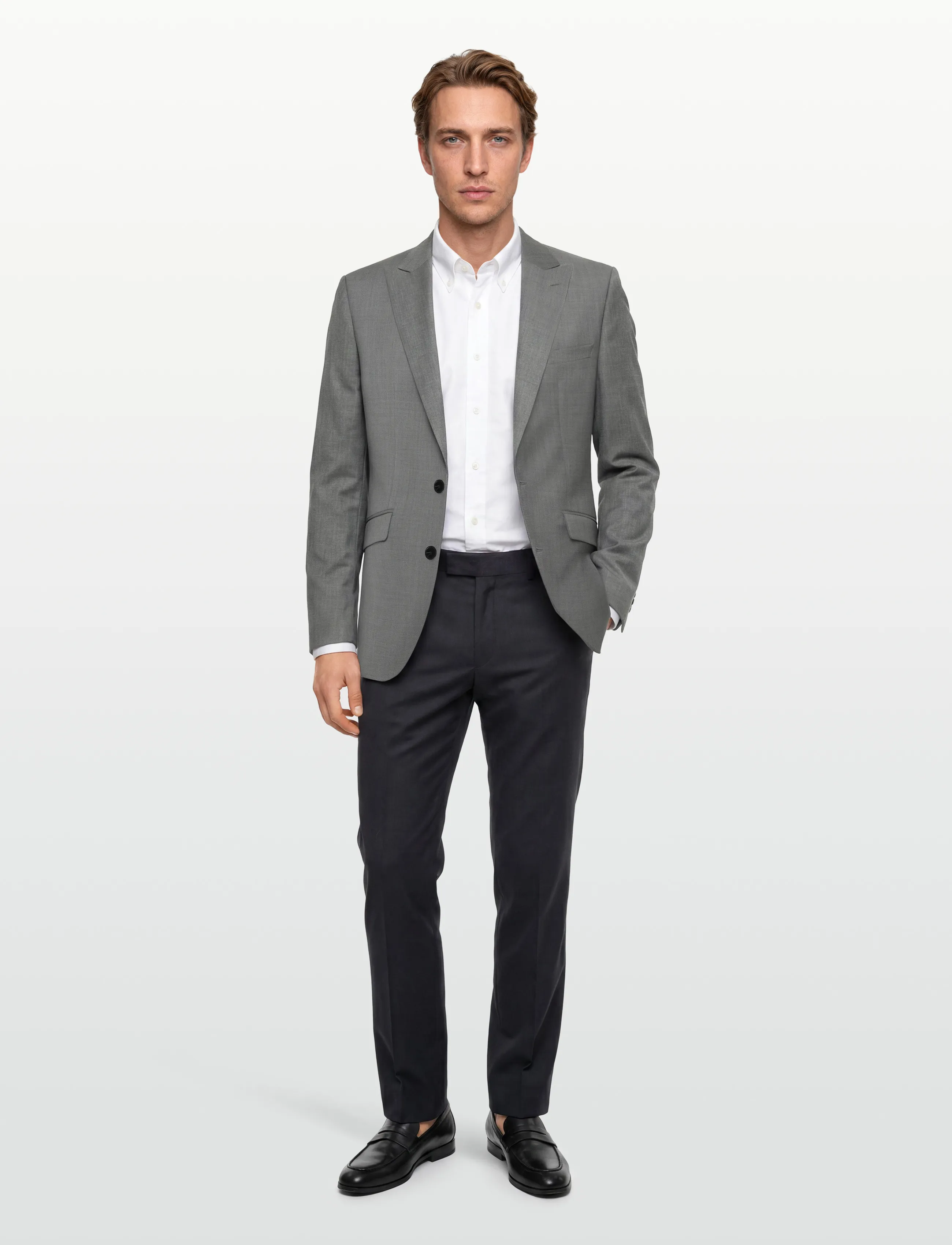 HUGO Arti261X - Garnitury i marynarki - MEDIUM GREY / grey