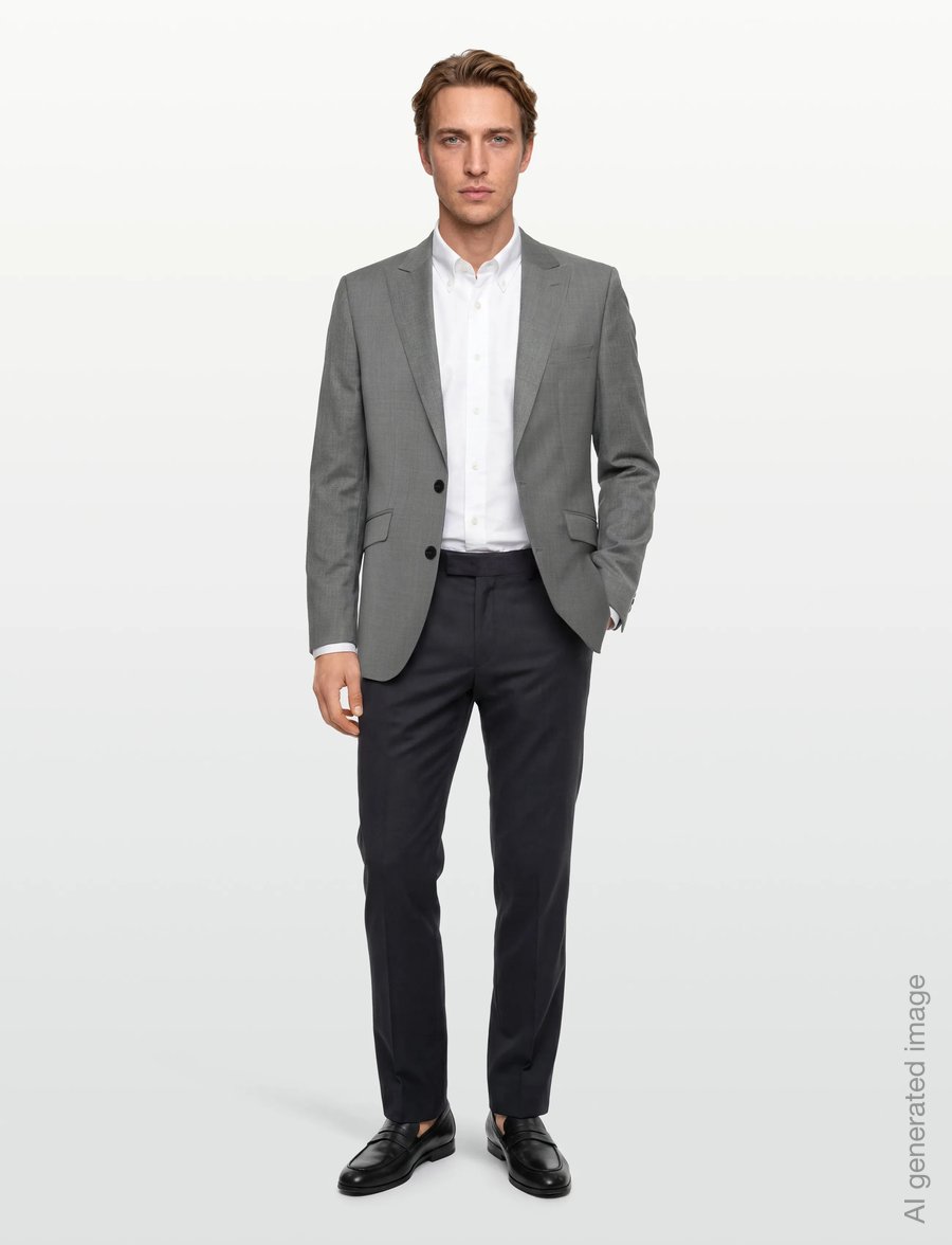 HUGO - Arti261X - enkeltradede blazere - medium grey - 0