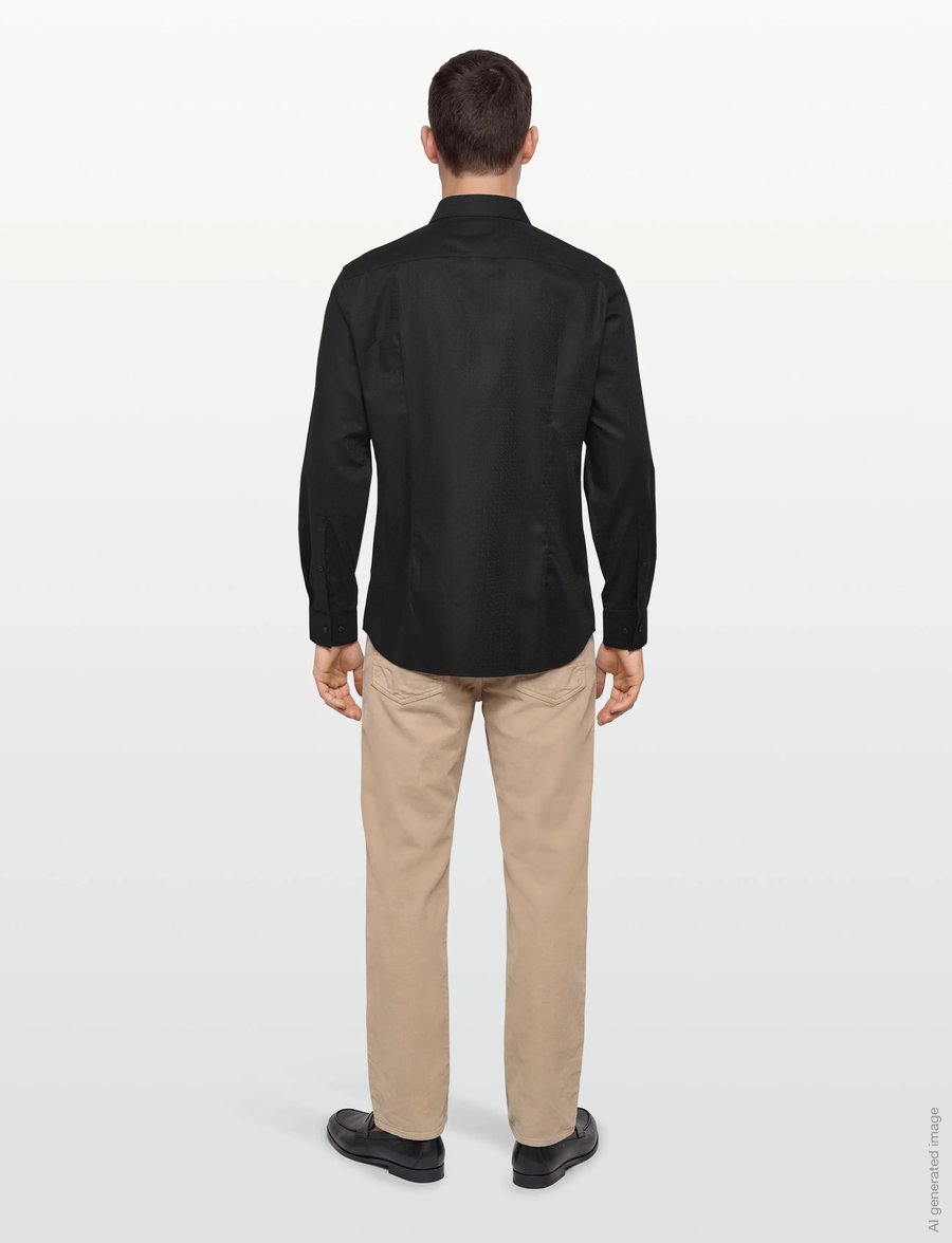 HUGO - Kenno - raštuoti marškiniai - black - 4
