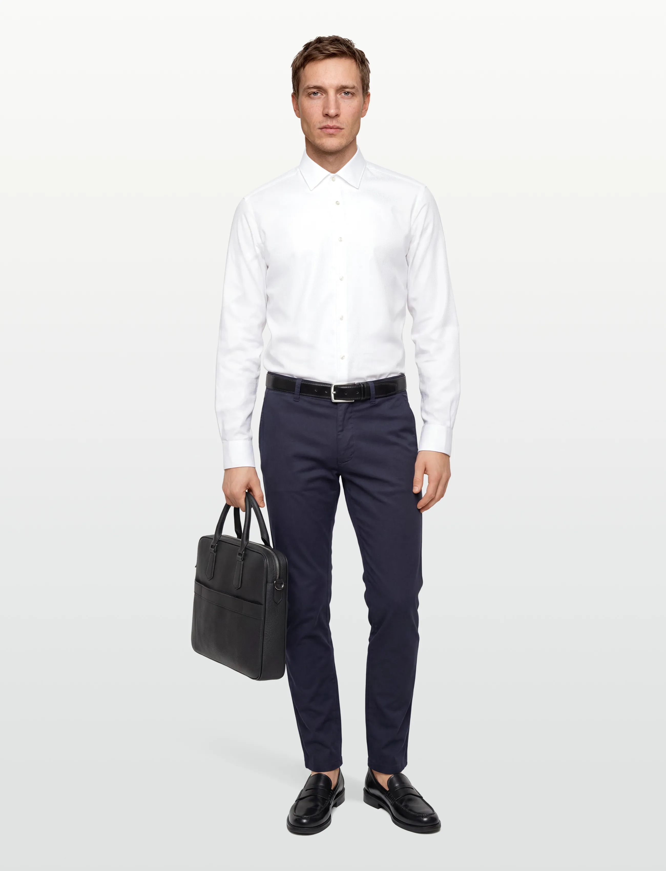 HUGO Kenno, 40, Shirts, Weiß - Pattern Männerswear