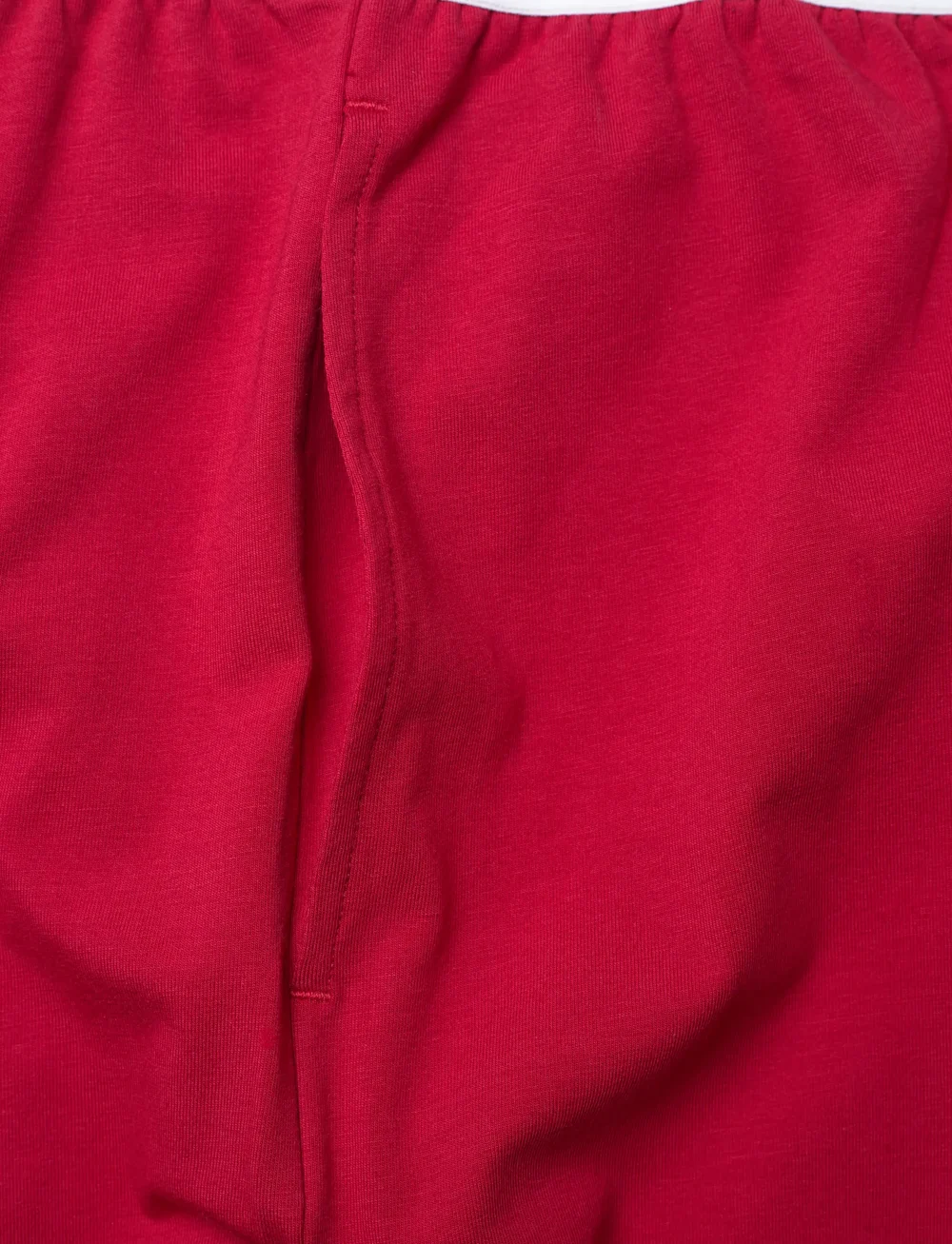 HUGO - HUGO ID PANTS - pyjamahose - medium red - 2