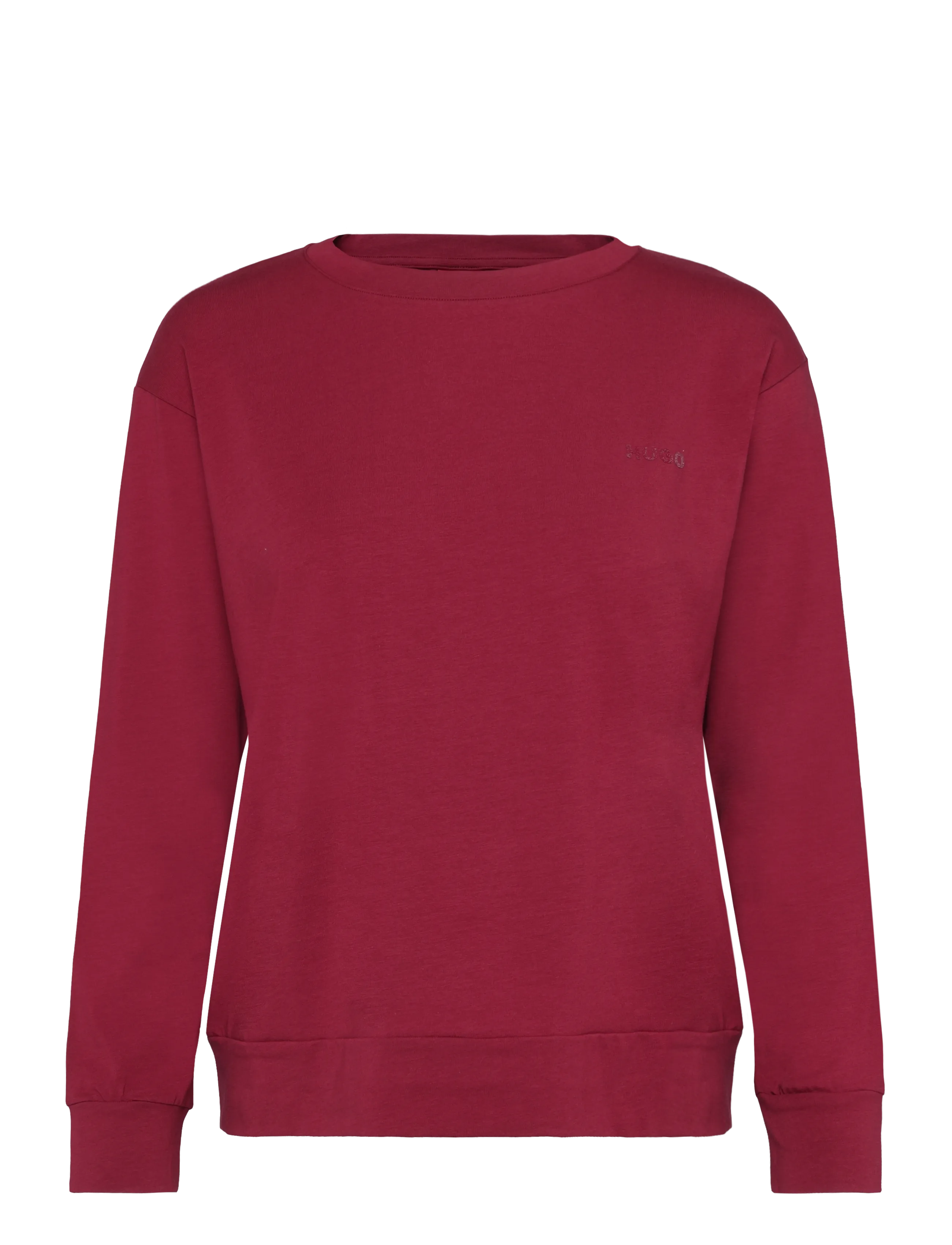 HUGO HUGO ID LS-SHIRT - Sweatshirts & Kapuzenpullover - OPEN RED / burgundy